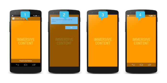 Using Immersive Full-Screen Mode | Android Developers